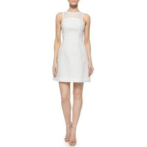 NWOT Shoshanna Jasmine Circle Embroidered Fit & Flare Dress